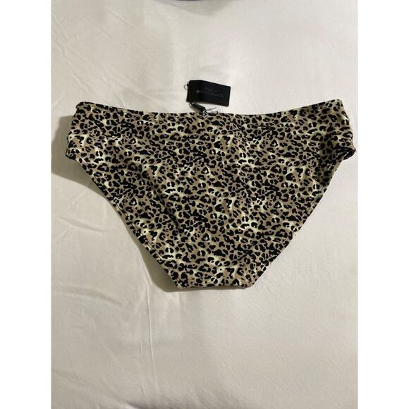 Ocean Blues Women's Strappy Sides Bikini Bottom Leopard New Medium - Picture 5 of 7